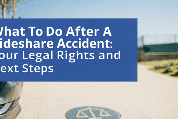 What to Do After a Rideshare Accident: Your Legal Rights and Next Steps